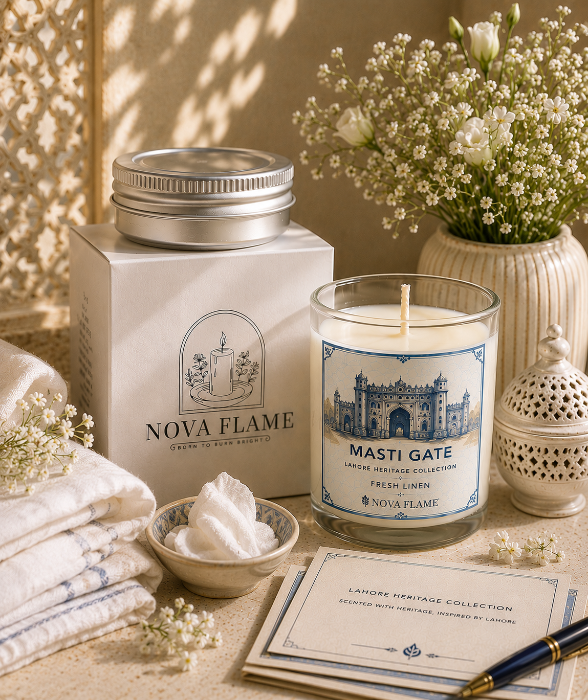 Lahore Heritage Collection | Luxury Scented Candles & Home Fragrance | NOVA FLAME